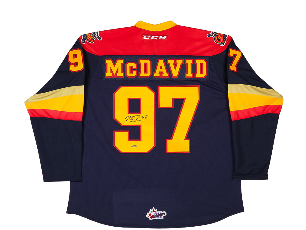 Connor Mcdavid Erie Otter CCM Jersey Autographed – Autograph