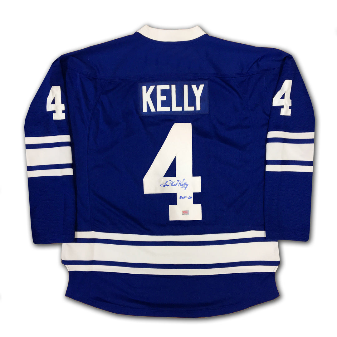 Red Kelly Autographed Blue Toronto Maple Leafs Jersey, Toronto Maple Leafs, NHL, Hockey, Autographed, Signed, AAAJH32162