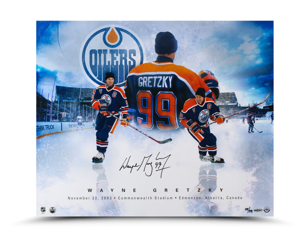 Wayne Gretzky Signed Edmonton Oilers One More Time 24X20 Photograph, Ltd Ed /199
