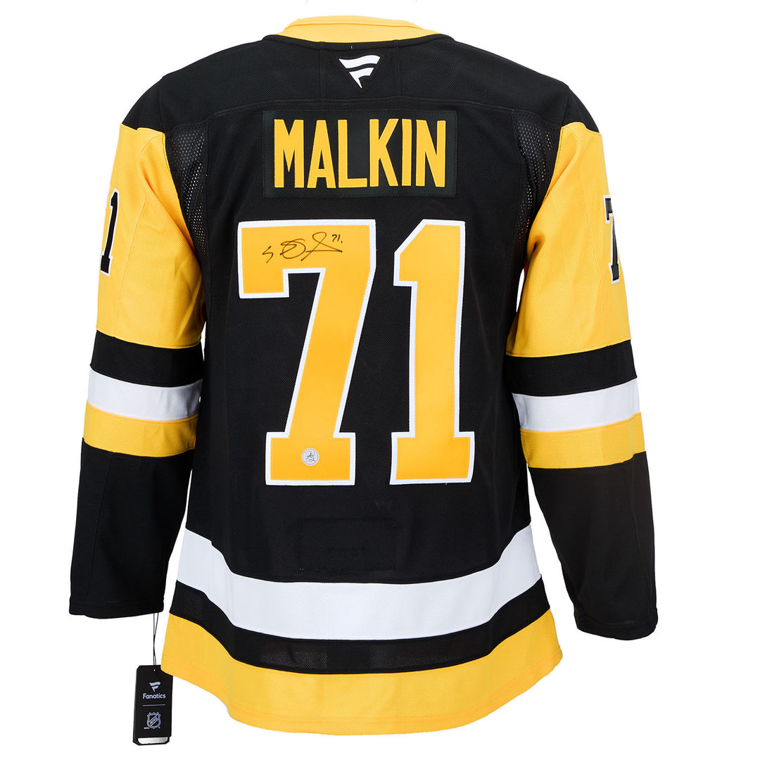 evgeni malkin autographed pittsburgh penguins fanatics premium jersey