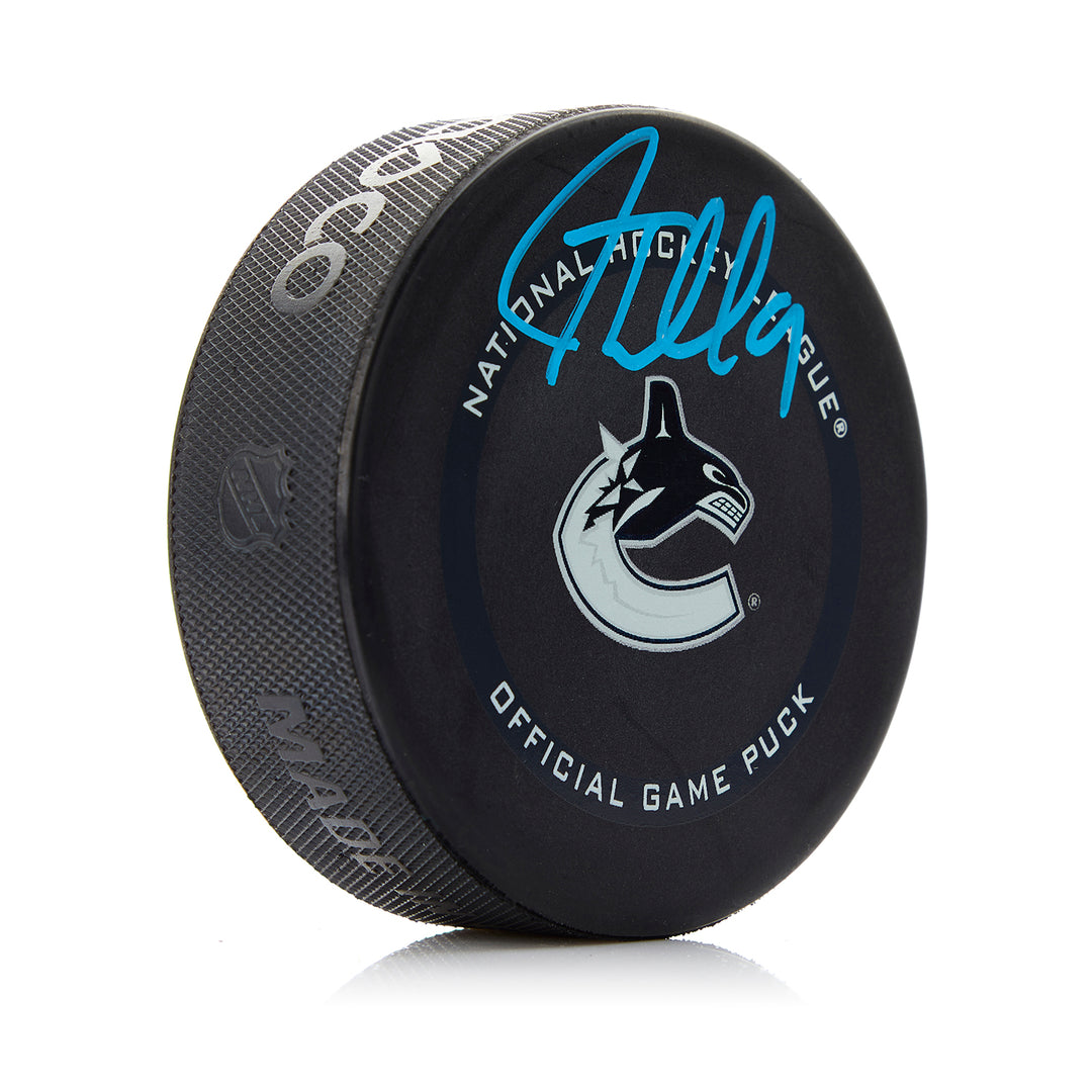JT MILLER AUTOGRAPHED VANCOUVER CANUCKS OFFICIAL GAME PUCK