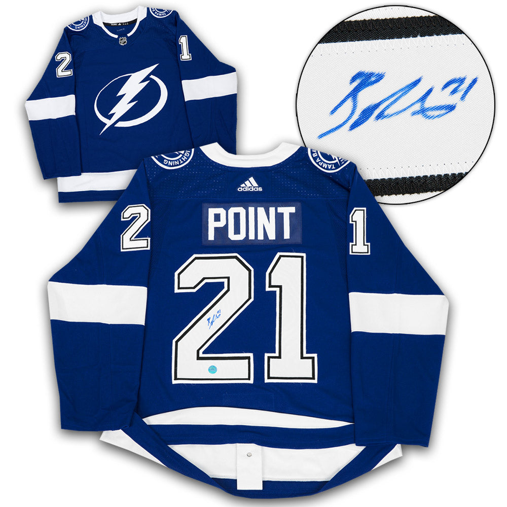 MAILLOT ADIDAS AUTOGRAPHIÉ BRAYDEN POINT TAMPA BAY LIGHTNING