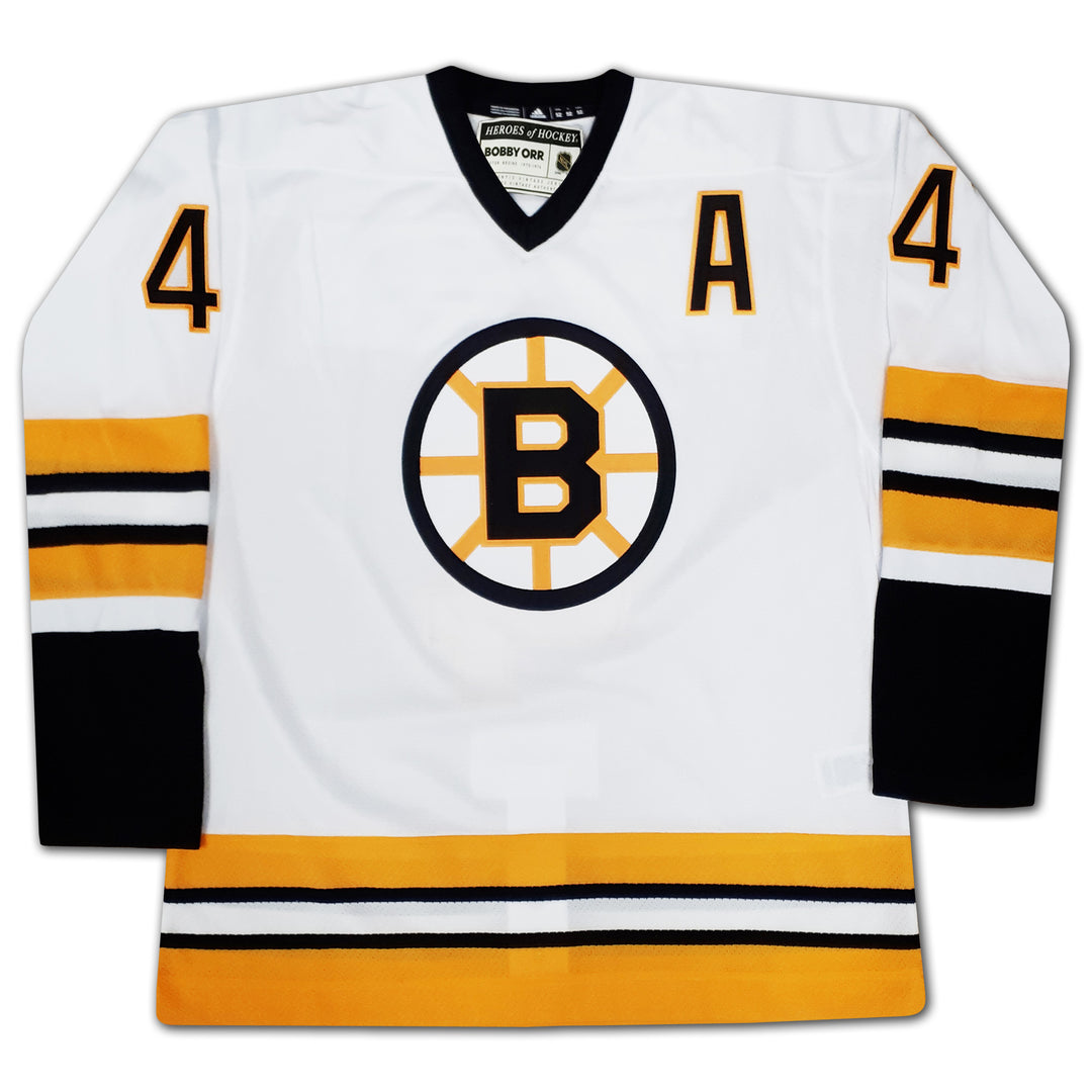 Bobby Orr Signed Career Jersey White Boston Elite Edition Of 44, Boston Bruins, NHL, Hockey, Autographed, Signed, CJCJH32903