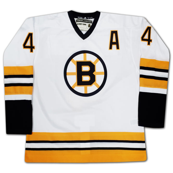 Bobby Orr Career Jersey White Elite Edition Of 44 Signed - Boston Bruins, Boston Bruins, NHL, Hockey, Autographed, Signed, CJCJH32903
