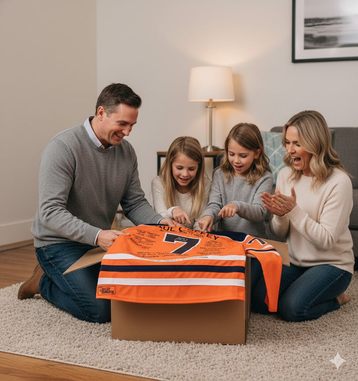 PAUL COFFEY SIGNED CAREER JERSEY ORANGE ELITE EDITION OF 7 - EDMONTON OILERS