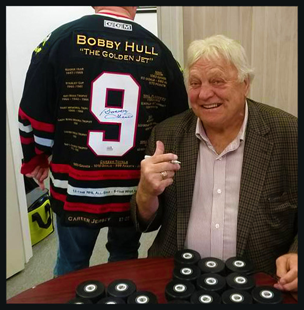 Bobby Hull Red Career Jersey Signed Ltd Ed 399 - Chicago Blackhawks, Chicago Blackhawks, NHL, Hockey, Autographed, Signed, CJCJH30001