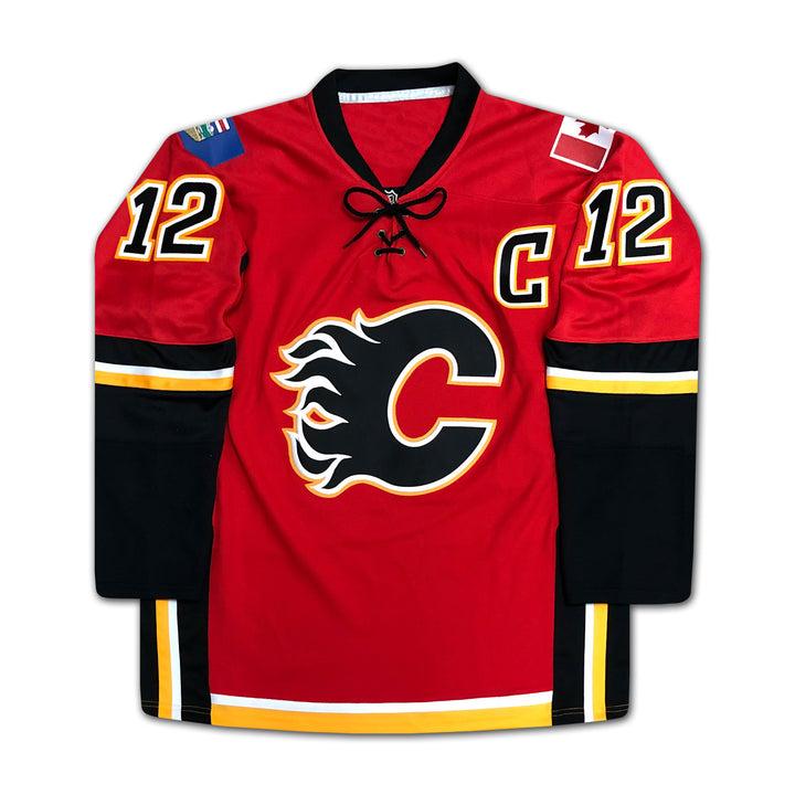 Jarome Iginla Career Jersey Autographed - Ltd Ed 112 - Calgary Flames, Calgary Flames, NHL, Hockey, Autographed, Signed, CJCJH32420