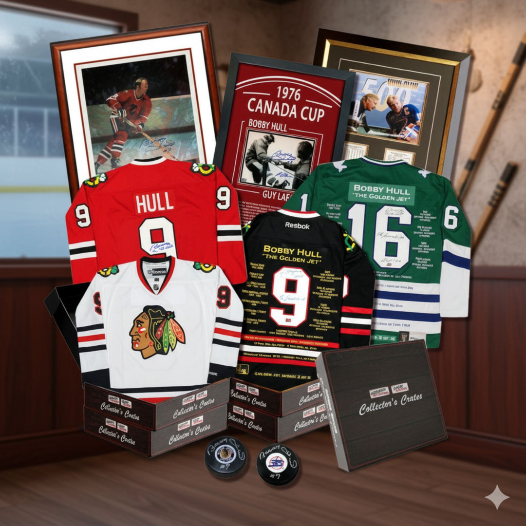 Collector'S Crate - Bobby Hull Golden Series - Limited To 20, Mystery Box, NHL, Hockey, Autographed, Signed, AACMH33314