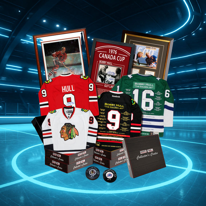 Collector'S Crate - Bobby Hull Golden Series - Limited To 20, Mystery Box, NHL, Hockey, Autographed, Signed, AACMH33314