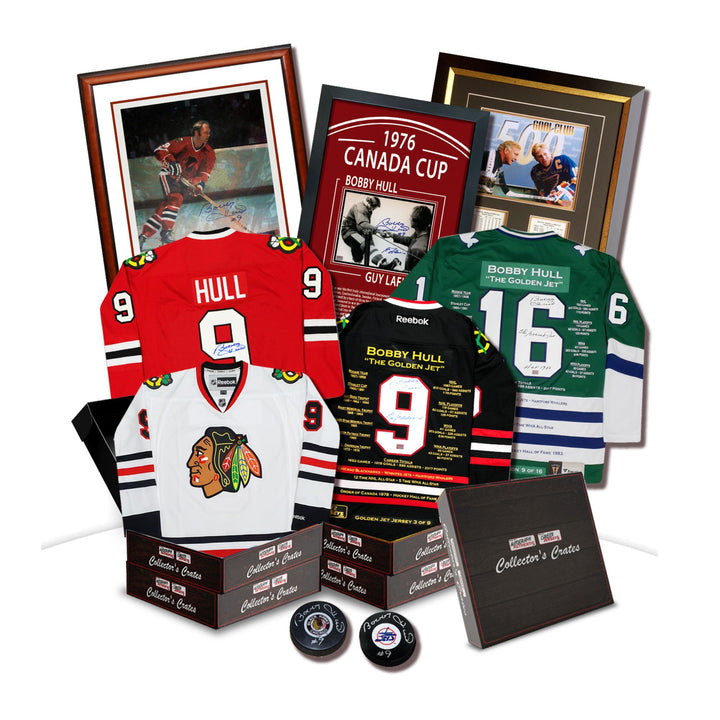 Collector'S Crate - Bobby Hull Golden Series - Limited To 20, Mystery Box, NHL, Hockey, Autographed, Signed, AACMH33314