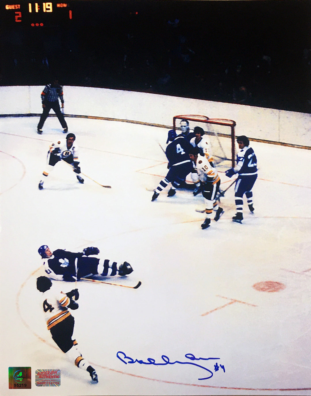Bobby Orr Signed 11X14 Photo - Shot On Goal Vs Toronto, Boston Bruins, NHL, Hockey, Autographed, Signed, AAHPH33160