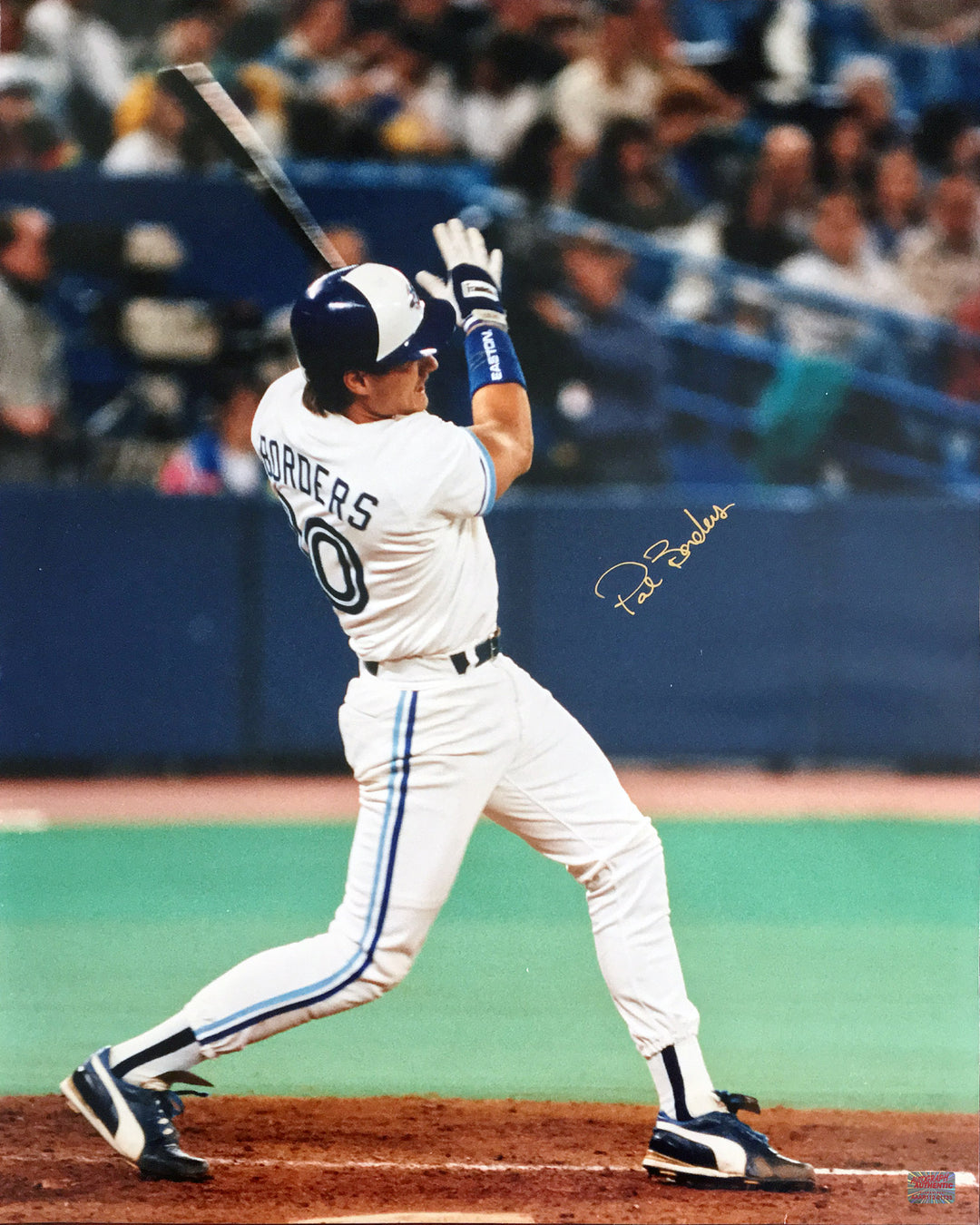 Autographed Pat Borders 16X20 Photo - Toronto Blue Jays, Toronto Blue Jays, MLB, Baseball, Autographed, Signed, AABCB31436
