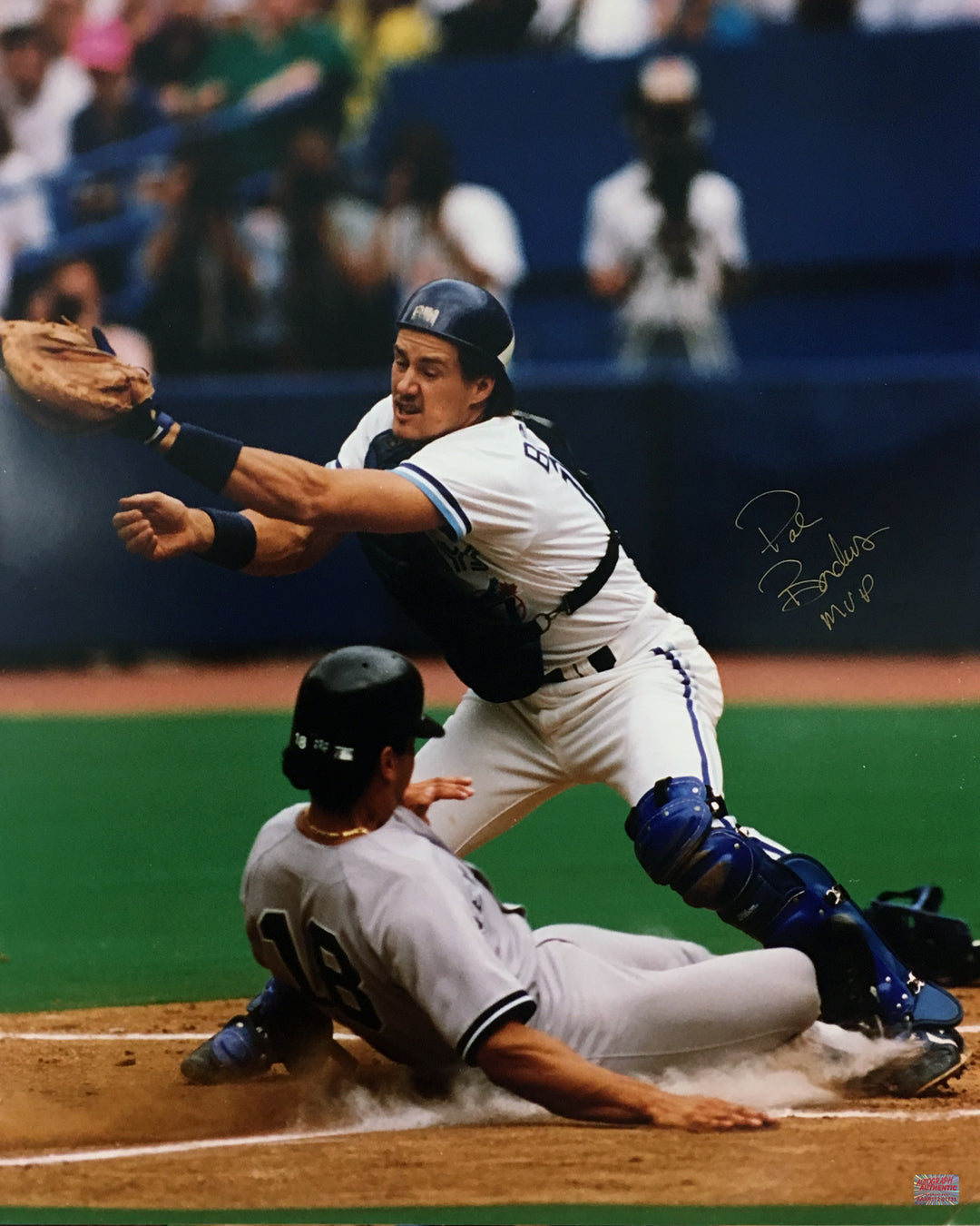 Autographed Pat Borders Photo - Toronto Blue Jays, Toronto Blue Jays, MLB, Baseball, Autographed, Signed, AABCB31440