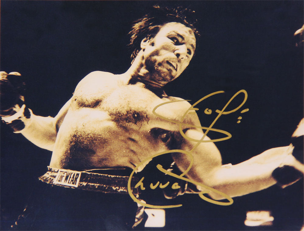 George Chuvalo Autographed 8X10 - Boxing (10" By 8"), Boxing, Pro Boxing, Boxing, Autographed, Signed, AAOCB30394