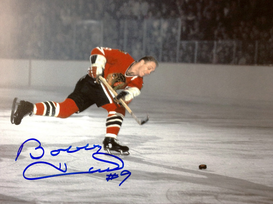 Bobby Hull 51St Goal 8X10 Signed Photo - Chicago Blackhawks, Chicago Blackhawks, NHL, Hockey, Autographed, Signed, AAHPH30238