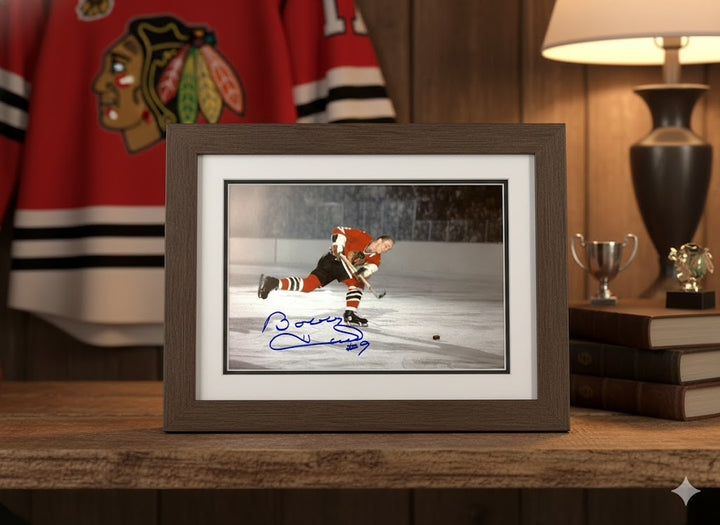 Bobby Hull 51St Goal 8X10 Signed Photo - Chicago Blackhawks, Chicago Blackhawks, NHL, Hockey, Autographed, Signed, AAHPH30238
