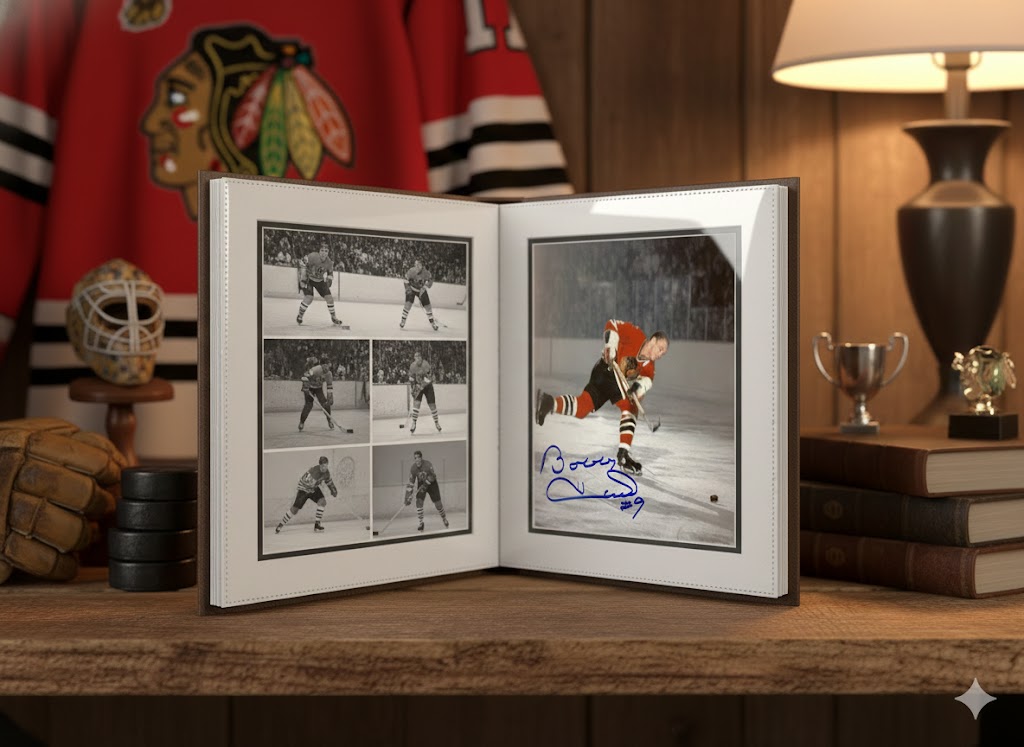 Bobby Hull 51St Goal 8X10 Signed Photo - Chicago Blackhawks, Chicago Blackhawks, NHL, Hockey, Autographed, Signed, AAHPH30238