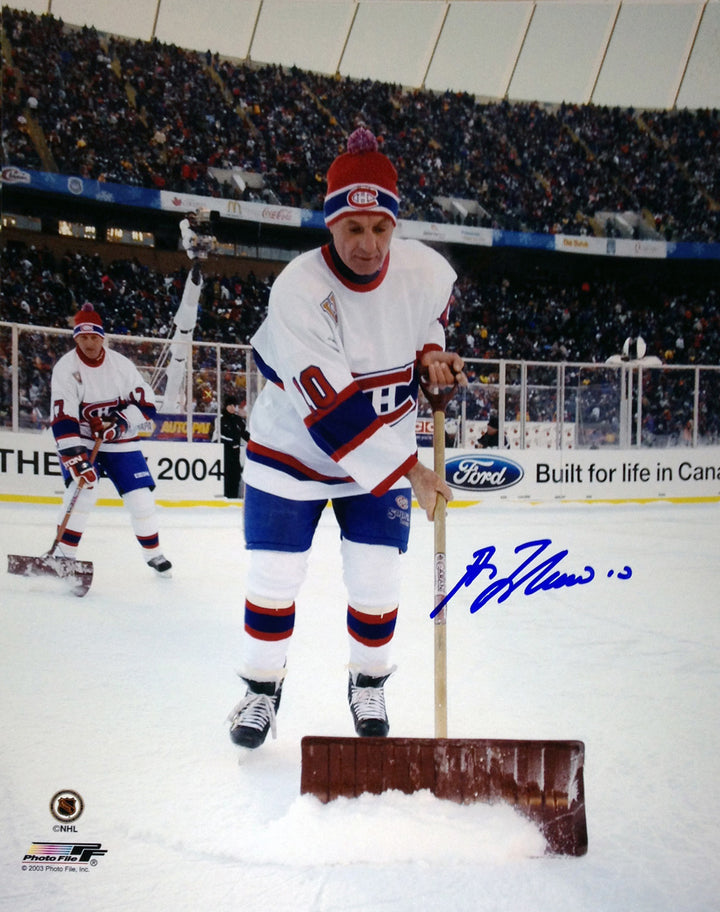 Guy Lafleur Autographed 8X10 Photograph (Winter Classic) Montreal Canadiens, Montreal Canadiens, NHL, Hockey, Autographed, Signed, AAHPH30281