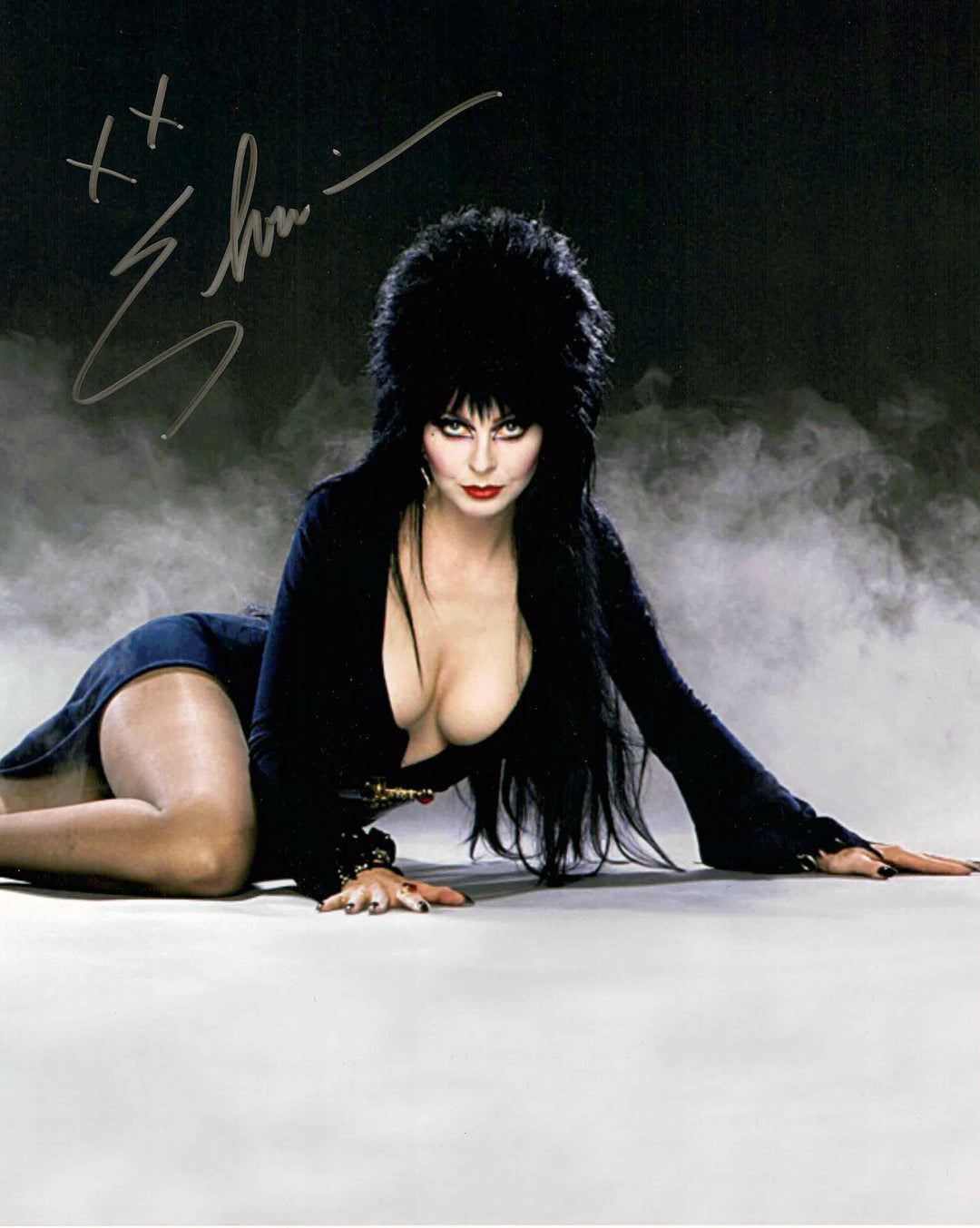 Elvira Aka Cassandra Peterson Signed 8X10 Photo (10" By 8"), Movie Macabre, Hollywood, Movie and Television, Autographed, Signed, AAOOCM33343