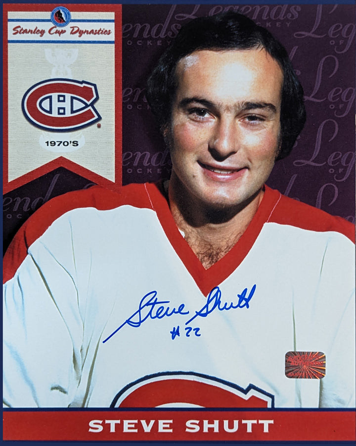 Steve Shutt Signed 8X10 Montreal Canadiens Cup Dynasty Photo, Montreal Canadiens, NHL, Hockey, Autographed, Signed, AAHPH33064