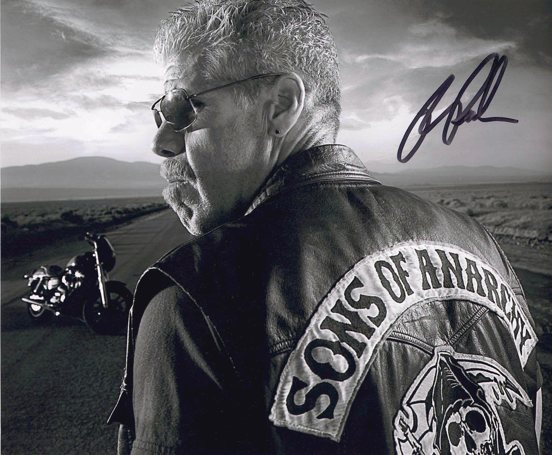 Ron Perlman Signed Sons Of Anarchy Jacket 8X10 Photo, Sons of Anarchy, Hollywood, Movie and Television, Autographed, Signed, AAOCM33391