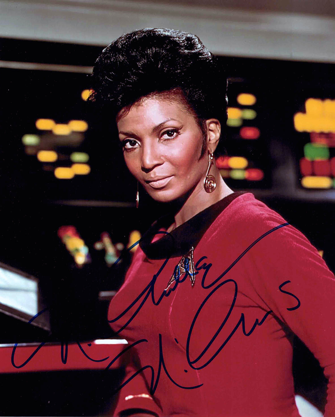 Nichelle Nichols Signed Lieutenant Uhura Star Trek Photo  8X10 Photo 10"X8", Star Trek, Hollywood, Movie and Television, Autographed, Signed, AAOOCM33350