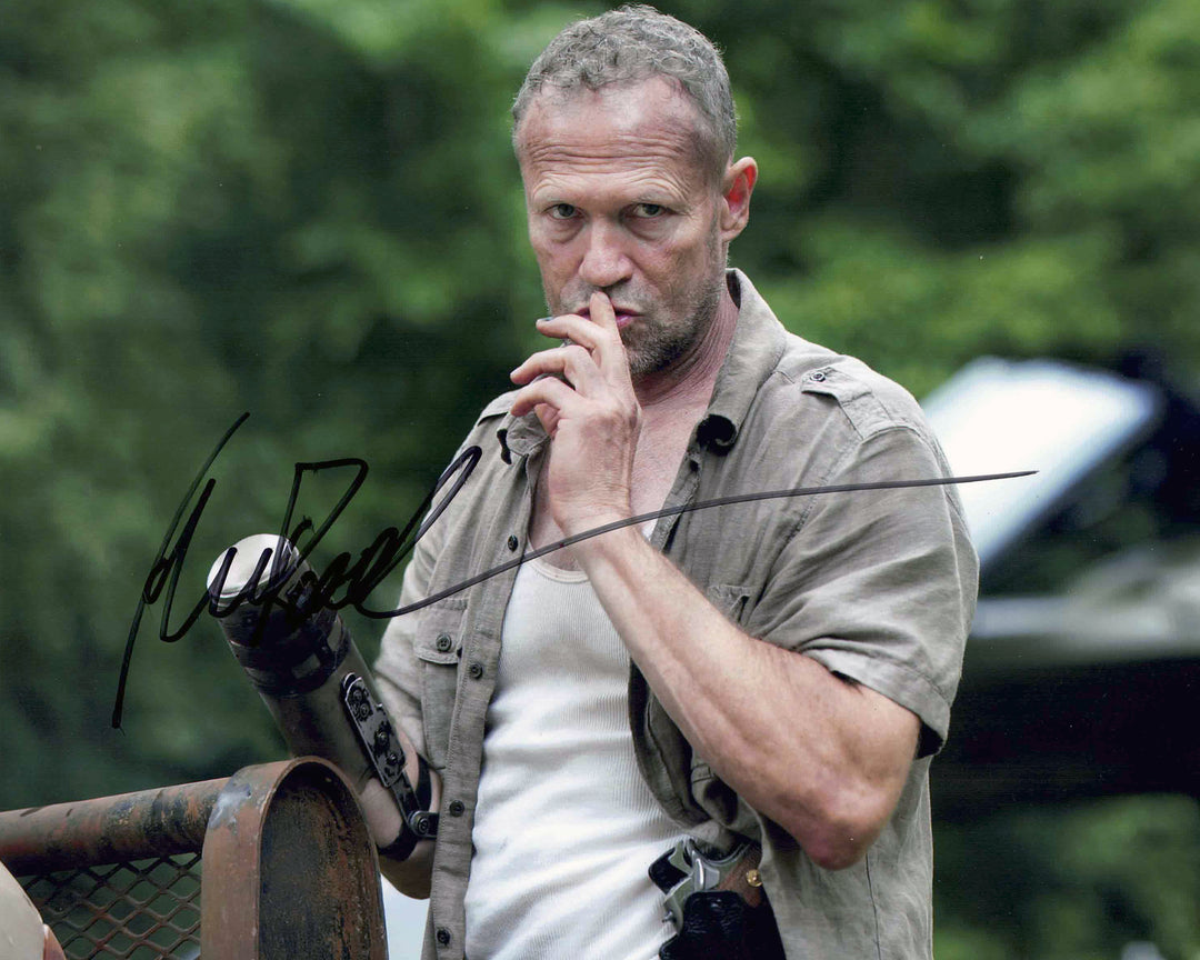 Michael Rooker Signed Walking Dead Merle Dixon 8X10, The Walking Dead, Hollywood, Movie and Television, Autographed, Signed, AAOCM33392