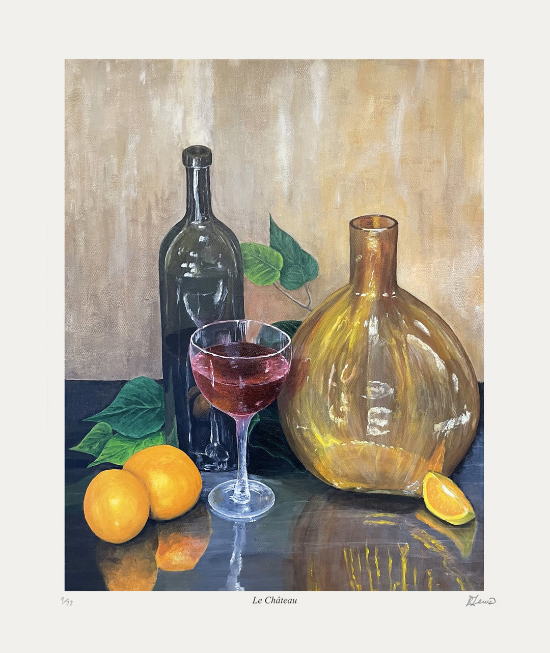 "Le Château" Limited Of 77 Art Print By Ryan Lewis (20" By 17"), Modern Art, Canadian Art, Art, Autographed, Signed, AAAPA33132