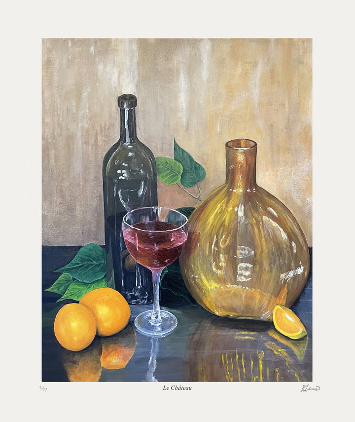 "Le Château" Limited Of 77 Art Print By Ryan Lewis (20" By 17"), Modern Art, Canadian Art, Art, Autographed, Signed, AAAPA33132