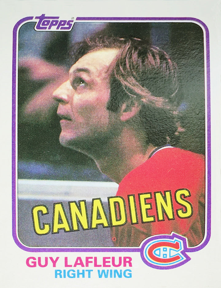 Guy Lafleur Topps Hockey Card - Montreal Canadiens, Montreal Canadiens, NHL, Hockey, Collectibile Memorabilia, AACCH31462
