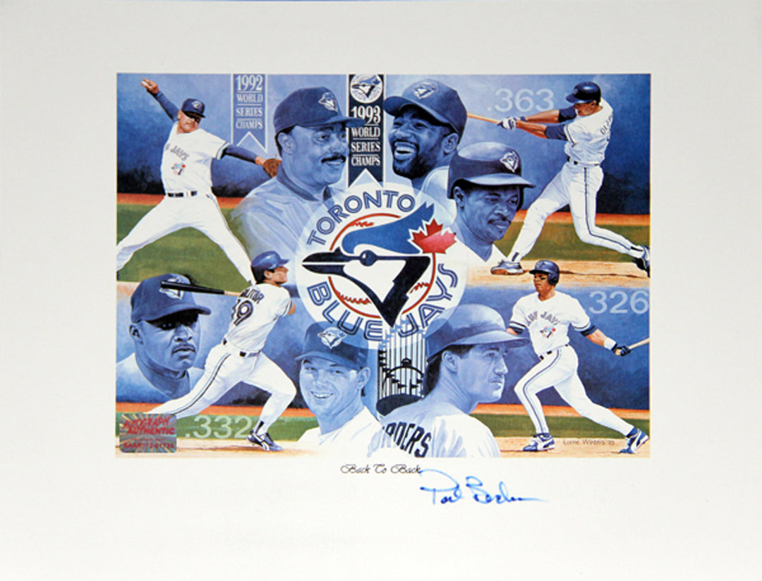 Pat Borders Autographed Lithograph - Toronto Blue Jays World Series Mvp, Toronto Blue Jays, MLB, Baseball, Autographed, Signed, AABCB30169