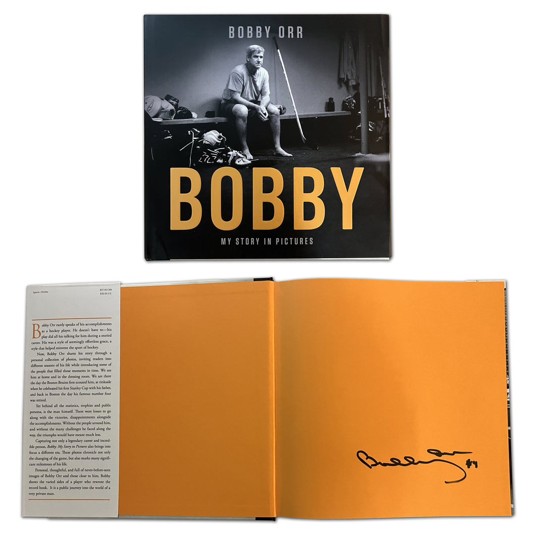 Bobby Orr Signed Book - Bobby: My Story In Pictures (9" By 9"), Boston Bruins, NHL, Hockey, Autographed, Signed, AACMH32684