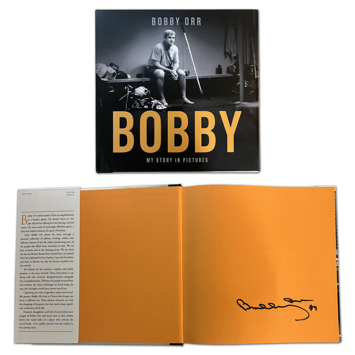 Bobby Orr Signed Book - Bobby: My Story In Pictures (9" By 9"), Boston Bruins, NHL, Hockey, Autographed, Signed, AACMH32684