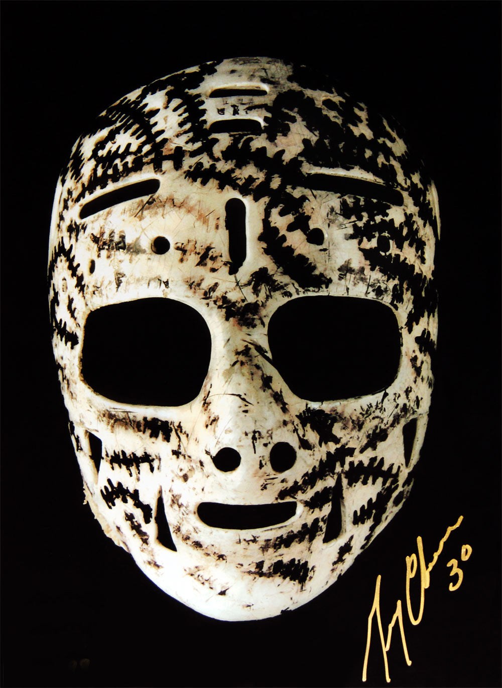 Gerry Cheevers The Mask Signed 10X15 - Boston Bruins, Boston Bruins, NHL, Hockey, Autographed, Signed, AAHPH31211