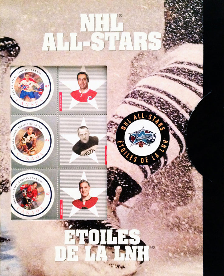 Canada Post 2001 Nhl Alumni All-Star Stamp Set, All-Stars, NHL, Hockey, Collectibile Memorabilia, AAPSH30408