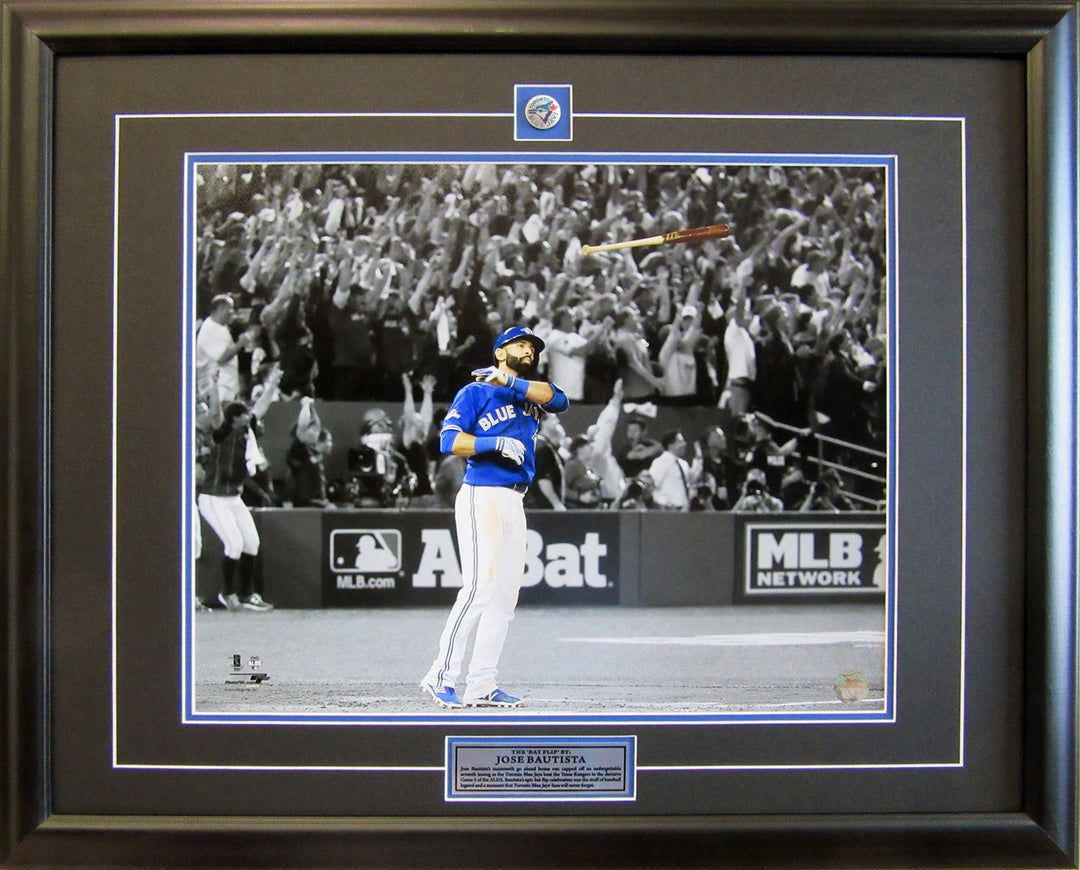 Jose Bautista Bat Flip 16X20 Mlb Photo - Toronto Blue Jays, Toronto Blue Jays, MLB, Baseball, Collectibile Memorabilia, AABCB31255