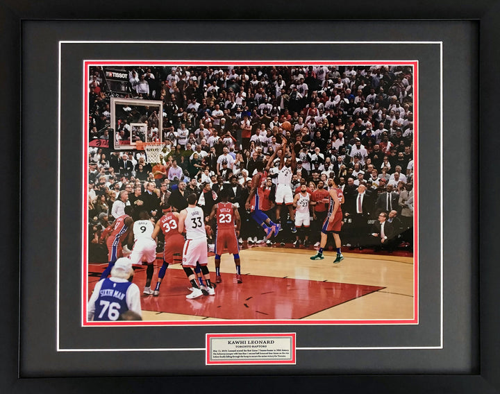 Kawhi Leonard Toronto Raptors Game 7 Winning Shot 16X20 Photograph (24"X20"), Toronto Raptors, NBA, Basketball, Collectibile Memorabilia, AACMB32474