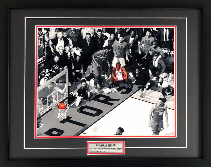 Kawhi Leonard Toronto Raptors Game 7 Buzzer Beater 16X20 Photograph (24"X20"), Toronto Raptors, NBA, Basketball, Collectibile Memorabilia, AACMB32476