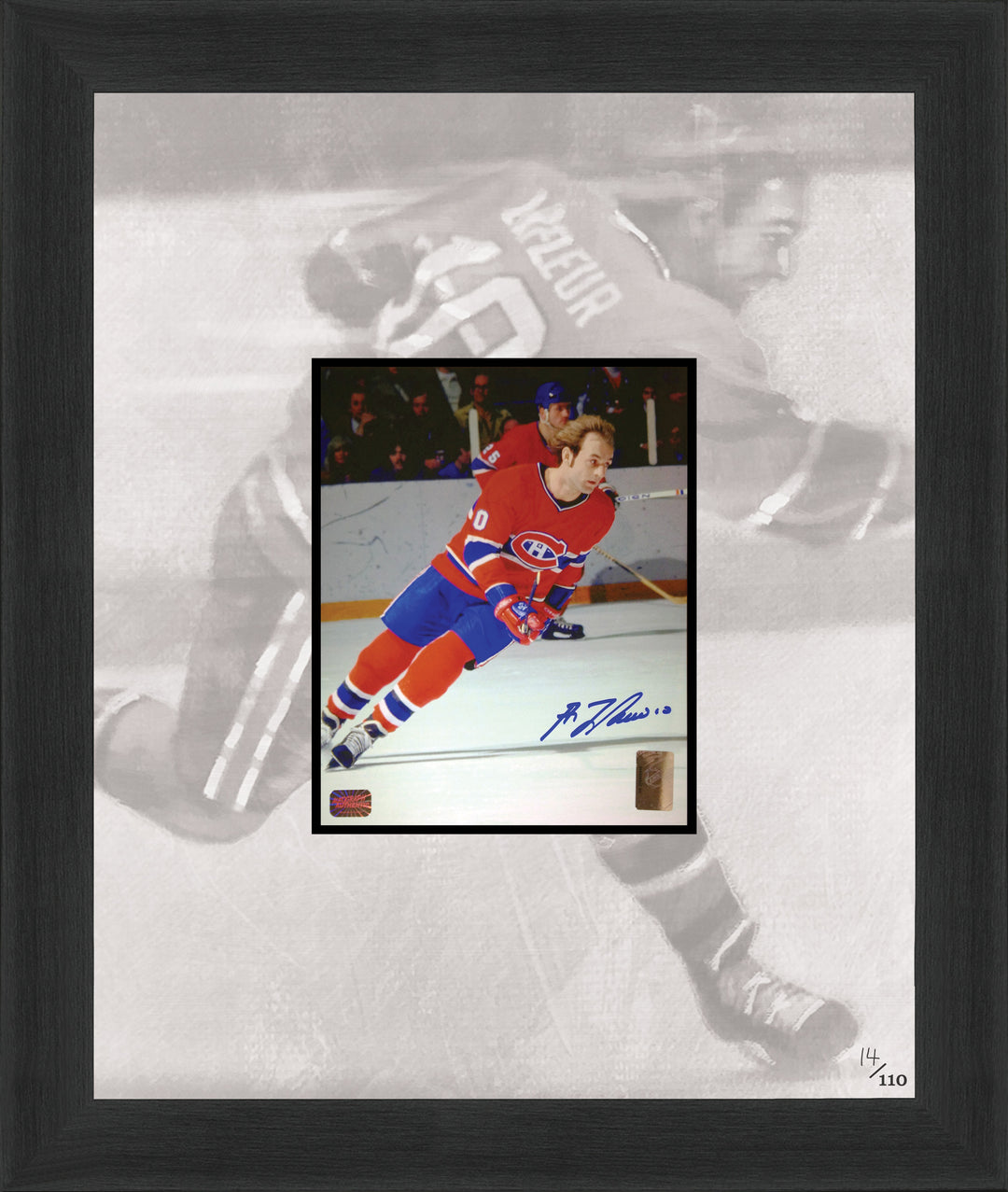 Framed Guy Lafleur Signed Photo Limited Edition /110 Montreal Canadiens, Montreal Canadiens, NHL, Hockey, Autographed, Signed, AACMH32953