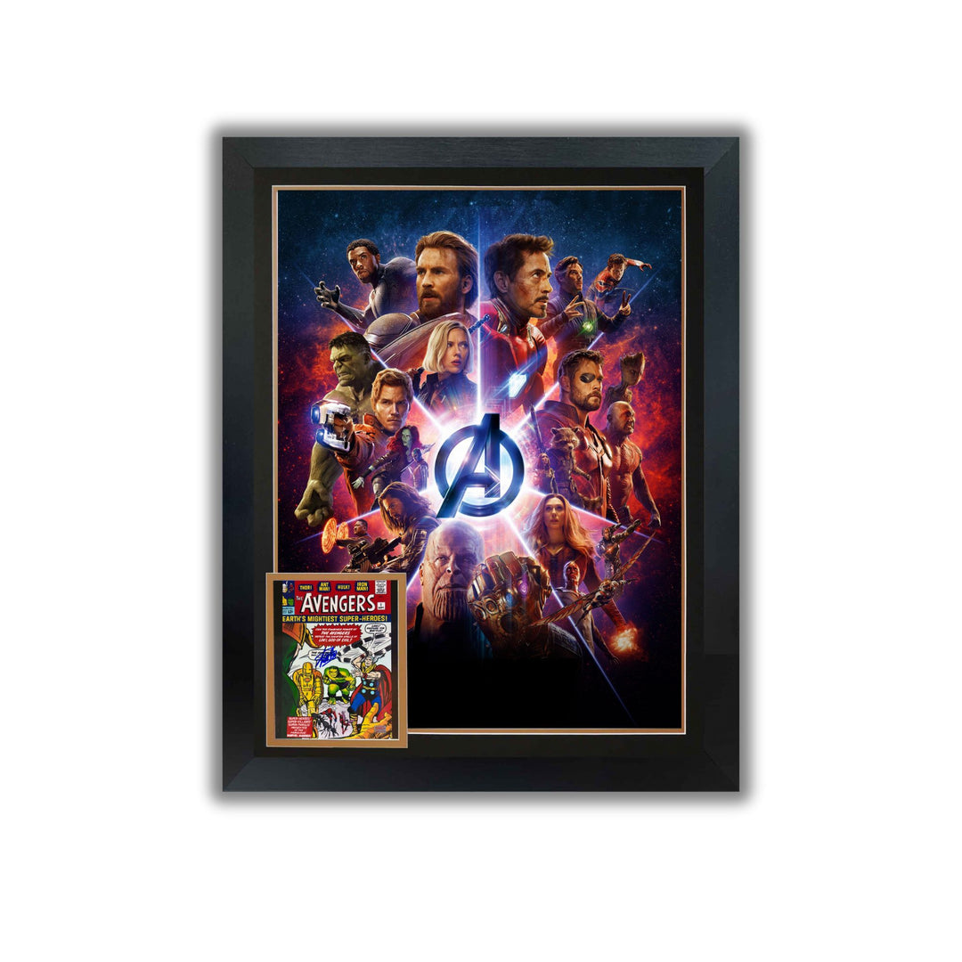 Avengers #1 Framed Print Signed By Stan Lee (38.5" By 28"), Marvel, Pop Culture Art, Comics, Autographed, Signed, AAOCC33406