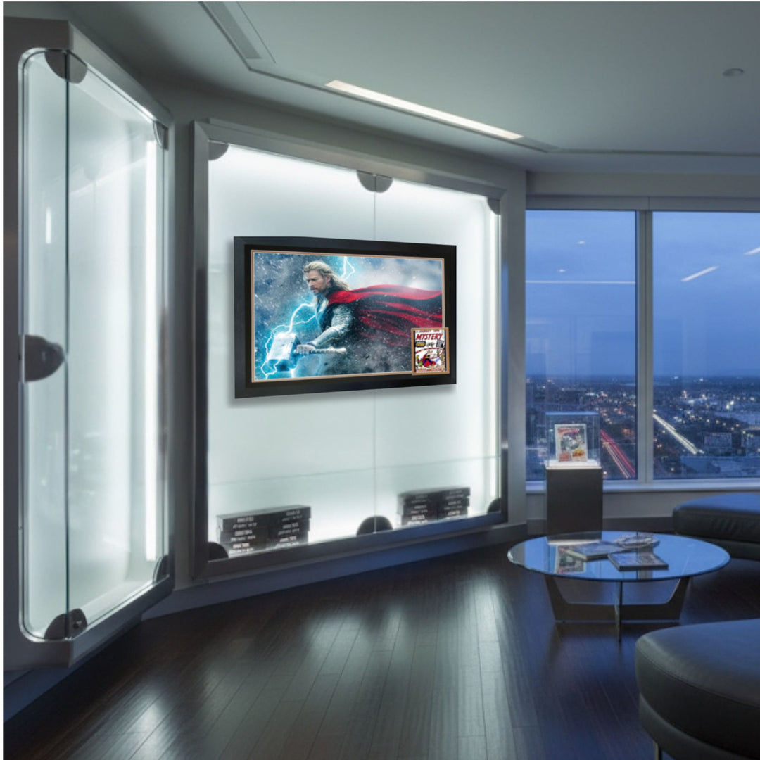 Stan Lee Signed Thor First Appearance Framed Marvel Collectible 38"X28", Marvel, Hollywood, Movie and Television, Autographed, Signed, AAOOCM33367