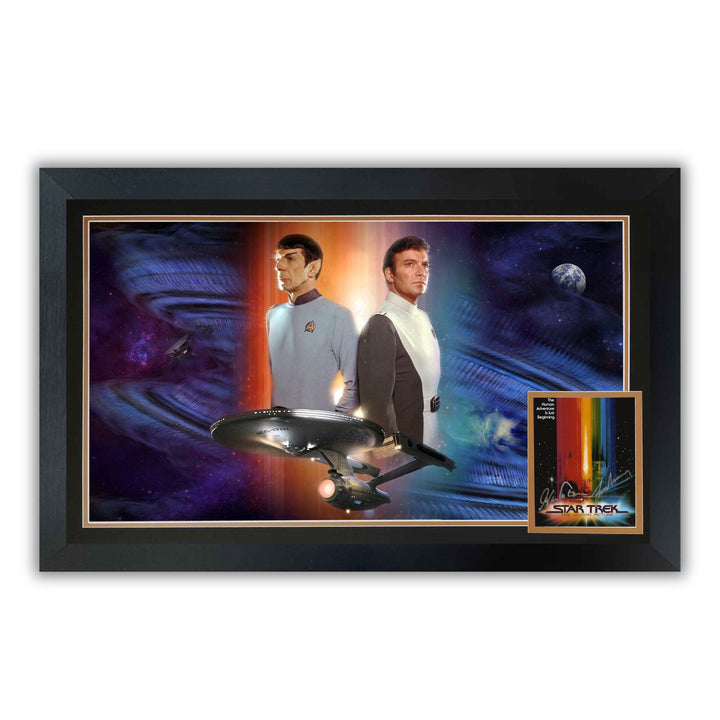 William Shatner & Leonard Nimoy Dual Signed: Star Trek Kirk & Spock 38"X28", Star Trek, Hollywood, Movie and Television, Autographed, Signed, AAOOCM33346