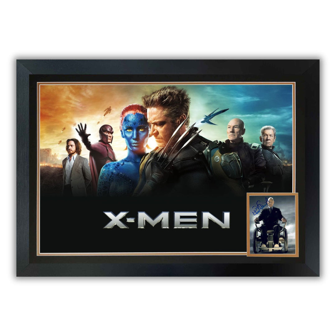 Patrick Stewart Signed X-Men Professor X Framed  Sci-Fi Collectible 38"X28", X-Men, Hollywood, Movie and Television, Autographed, Signed, AAOOCM33357