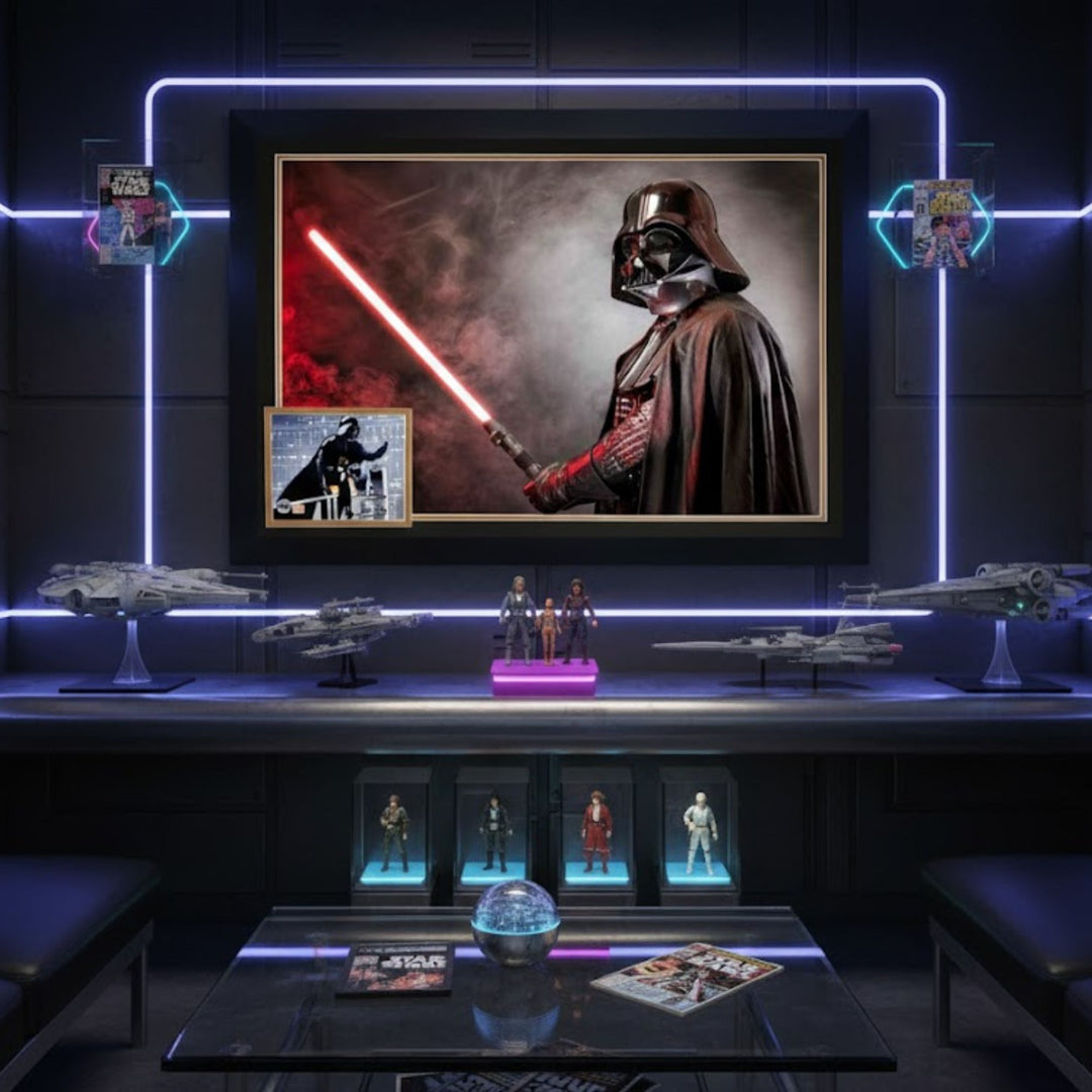 David Prowse Signed Darth Vader Framed Star Wars Collectible (38.5" By 28"), Star Wars, Hollywood, Movie and Television, Autographed, Signed, AAOOCC33328