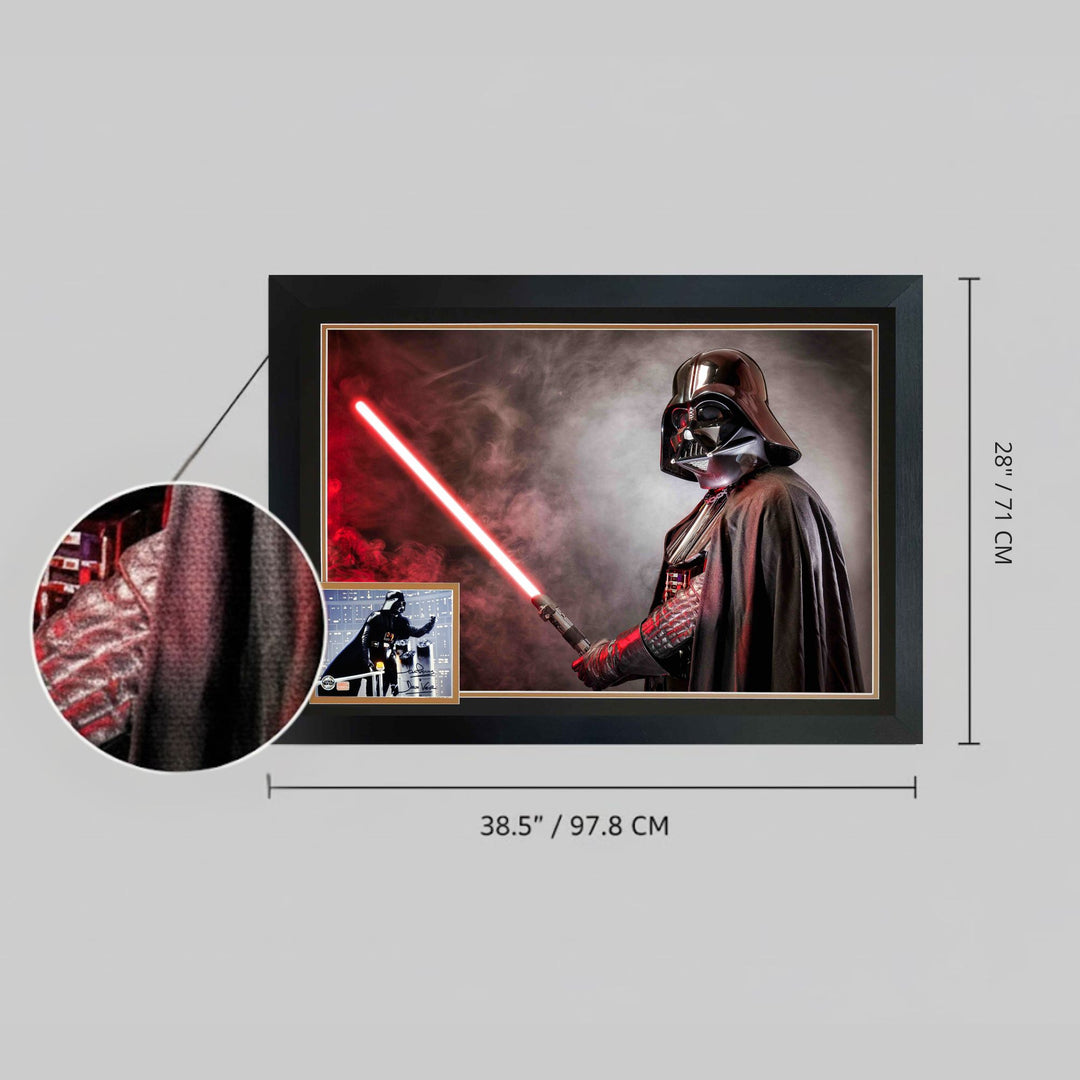 David Prowse Signed Darth Vader Framed Star Wars Collectible (38.5" By 28"), Star Wars, Hollywood, Movie and Television, Autographed, Signed, AAOOCC33328