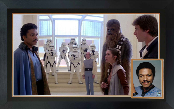 Lando Calrissian Betrayal Signed By Billy Dee Williams Star Wars Frame 38"X28", Star Wars, Hollywood, Movie and Television, Autographed, Signed, AAOCM33334