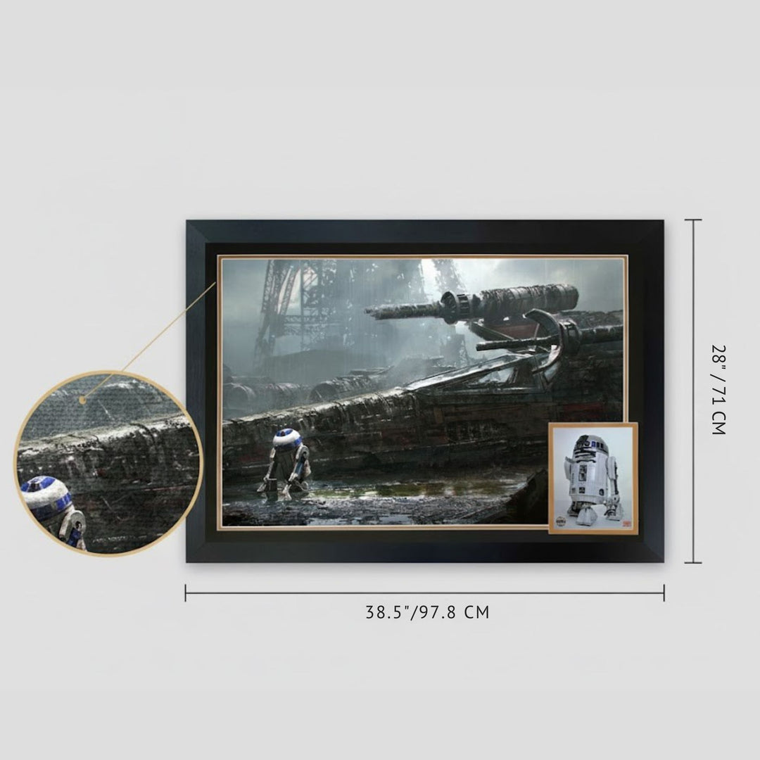 Kenny Baker Signed R2-D2 Framed Star Wars Collectible (38.5" By 28"), Star Wars, Hollywood, Movie and Television, Autographed, Signed, AAOOCC33329