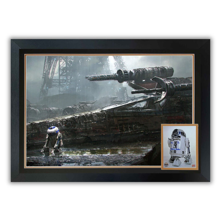Kenny Baker Signed R2-D2 Framed Star Wars Collectible (38.5" By 28"), Star Wars, Hollywood, Movie and Television, Autographed, Signed, AAOOCC33329