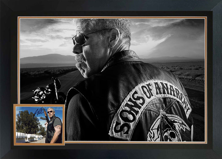 Ron Perlman Signed Sons Of Anarchy Framed Display Tv Collectible (38.5"X28"), Sons of Anarchy, Hollywood, Movie and Television, Autographed, Signed, AAOOCM33348