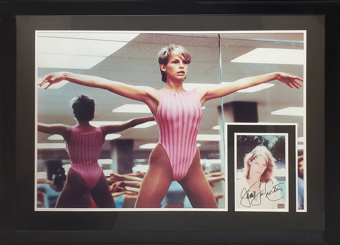 Jamie Lee Curtis Signed 8X10 Photograph Framed With Poster, Entertainment, Hollywood, Movies, Autographed, Signed, AAOCM30382